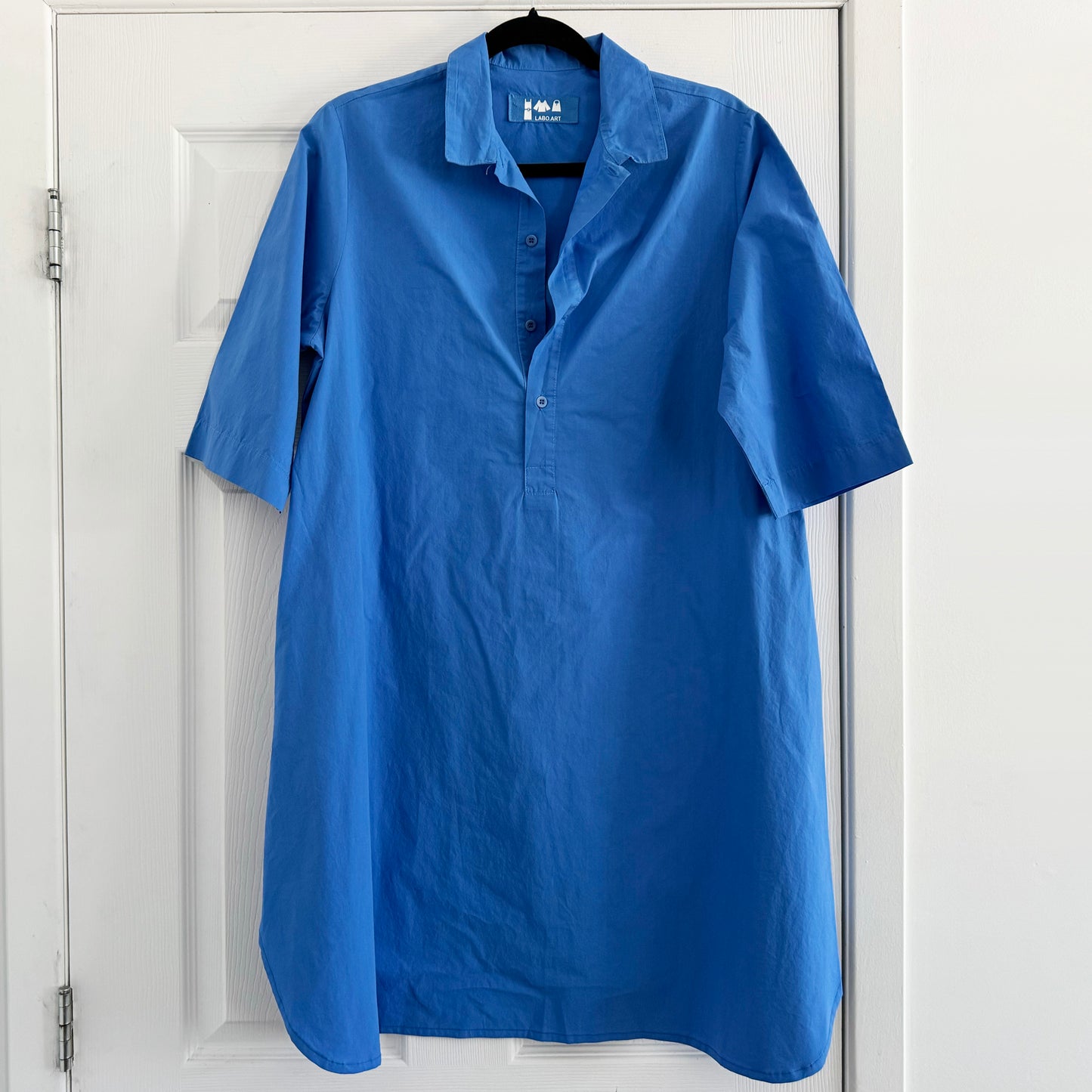 Labo Art "Abito Guazza" Dress in "Pacific" Blue, size "1" (Size Small)