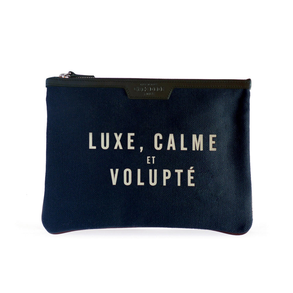 Chez Dede Canvas Pouch/Clutch