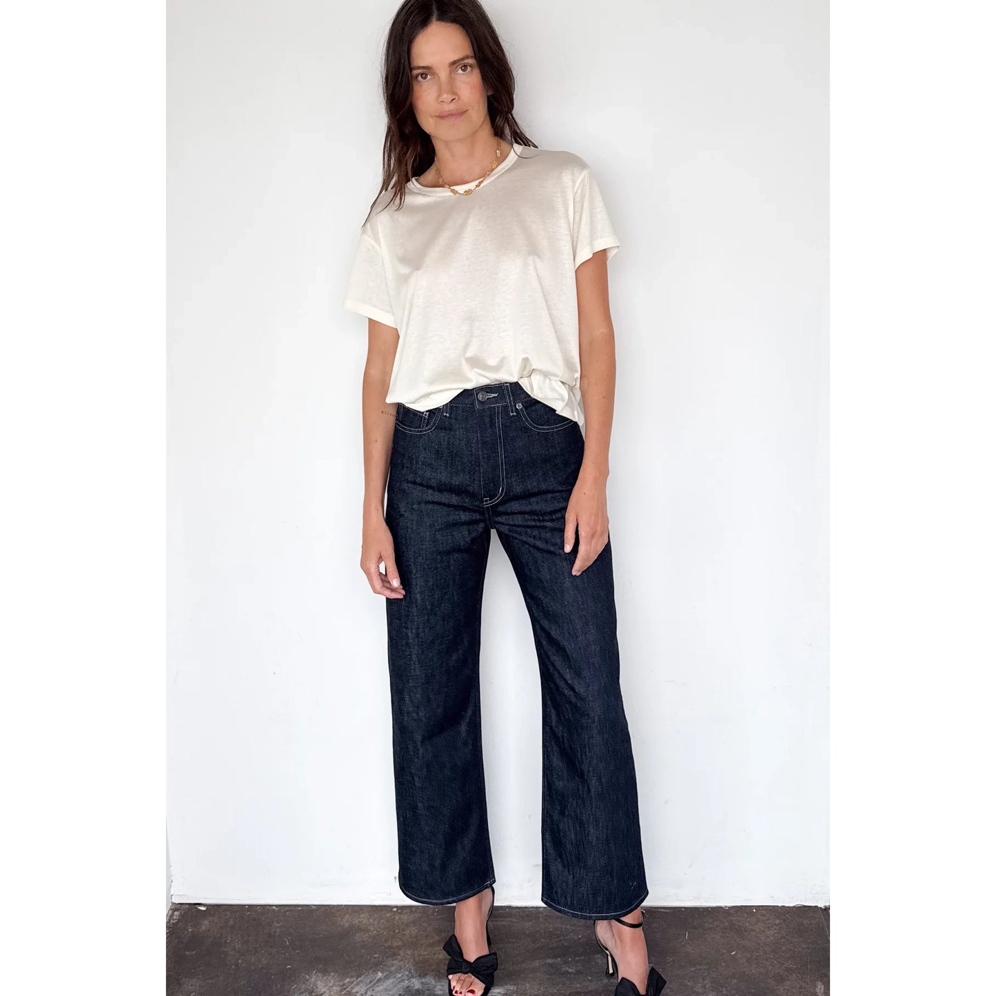 Lee Mathews "Leo" Jeans in Dark Indigo, size "4"