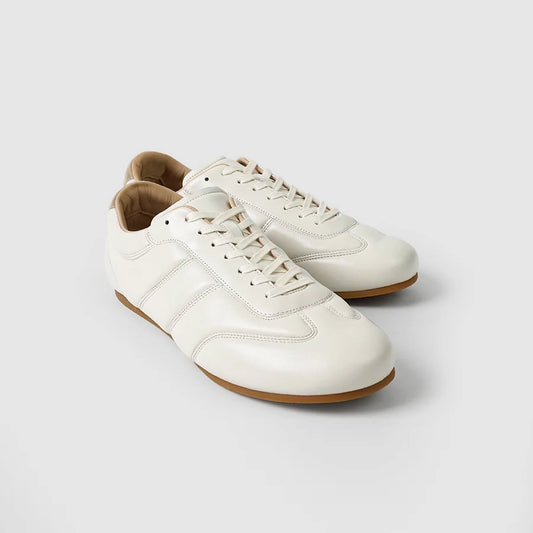 Lemaire "Soft" Nappa Leather Runner in "Milk", size 38