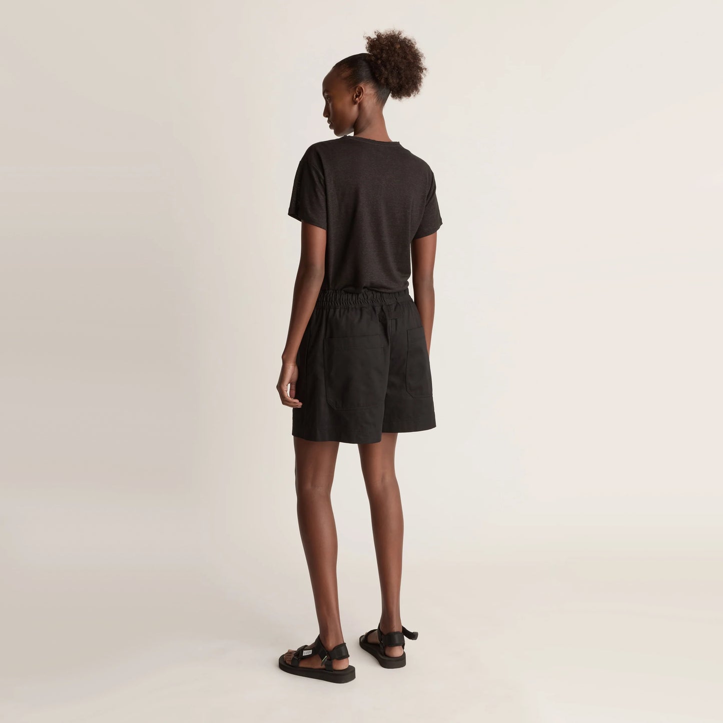 Lee Mathews "Drill" Shorts in Black, size "4" (size M/L)