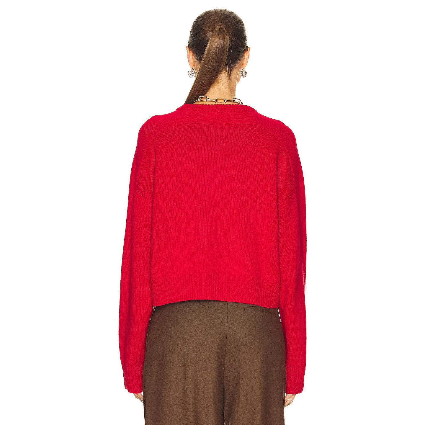 Lou Lou Studio "Bruzzi" Sweater in Red, size XS (fits oversize)