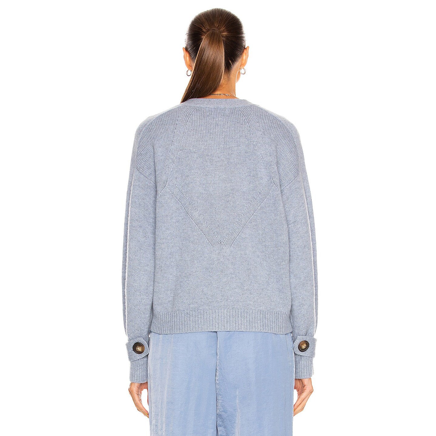Loulou de Saison "Tiberine" Cardigan in Blue, size Medium
