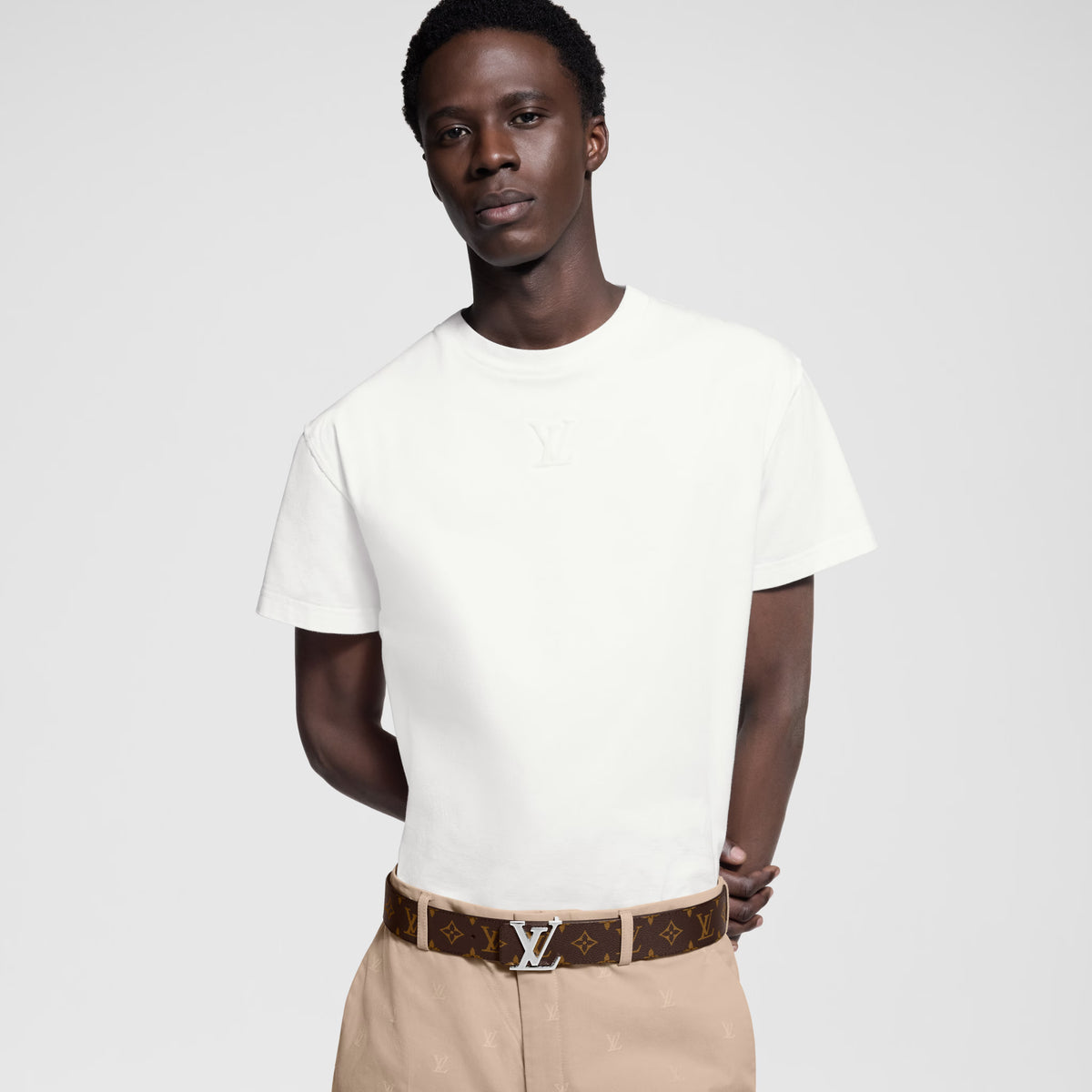Louis Vuitton "LV Initiales" 40MM Reversible Belt, Size 100cm