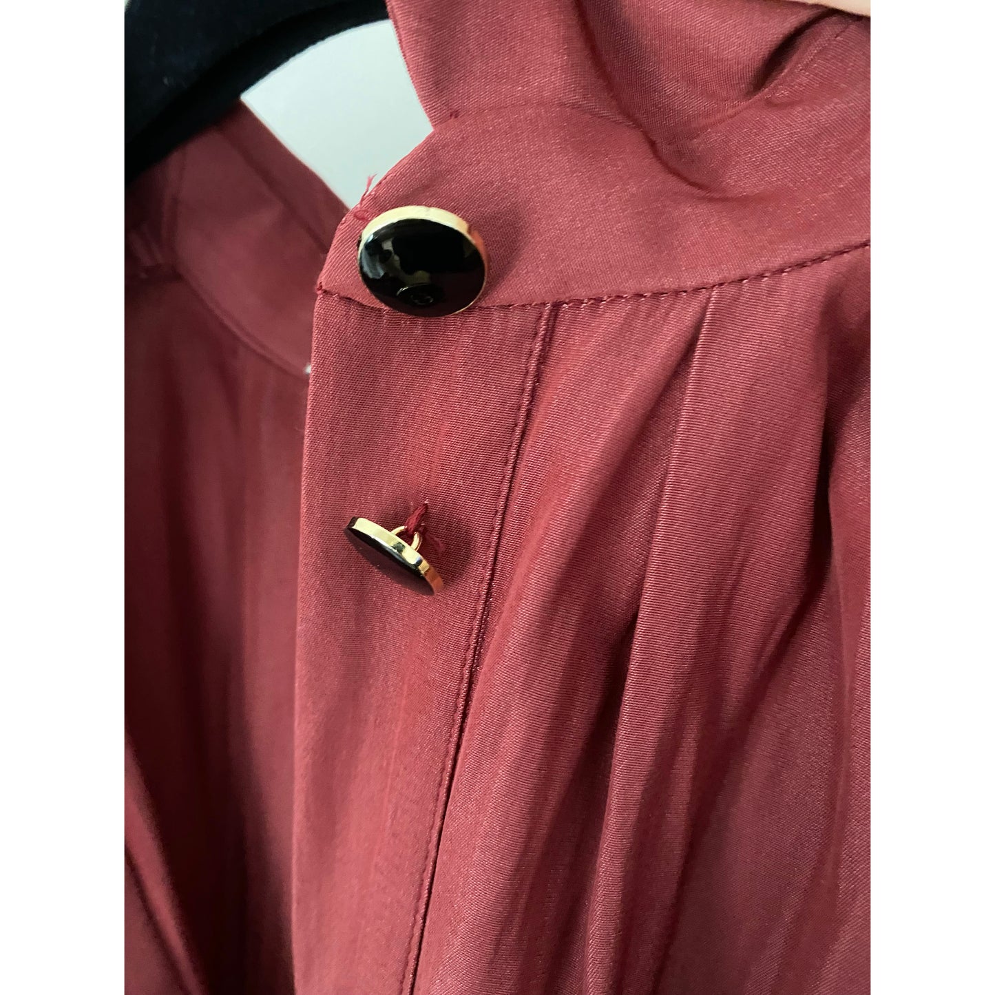 Lanvin Fluid Crepe Shirtdress in Raspberry Red, size 36 (fits everyone)