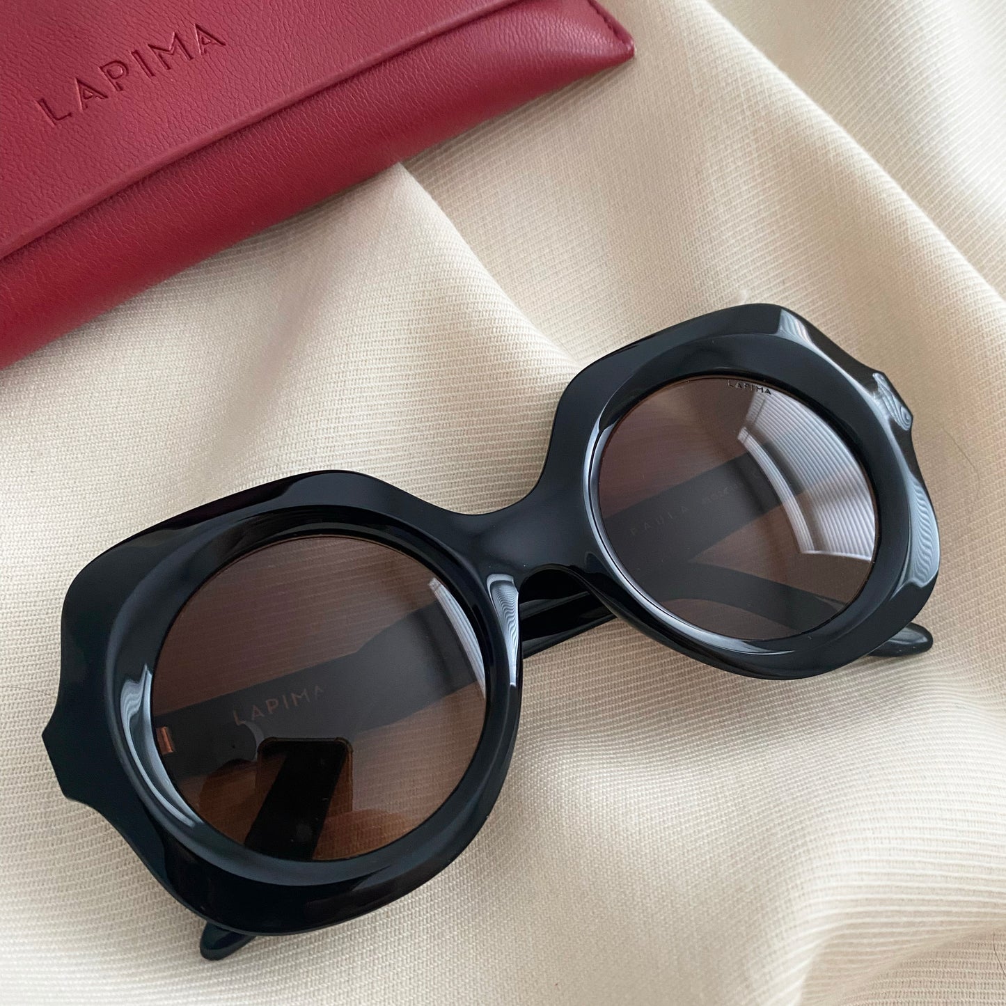 Lapima "Paula" oversize-frame sunglasses in Black