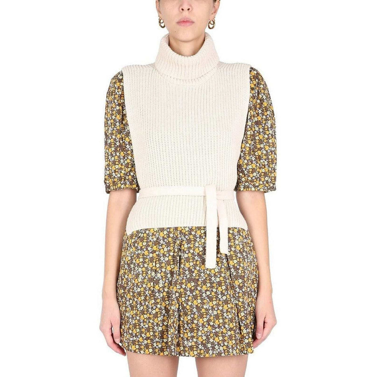 Baum Und Pferdgarten Laura Rib-Knit Sweater Vest in Blue
