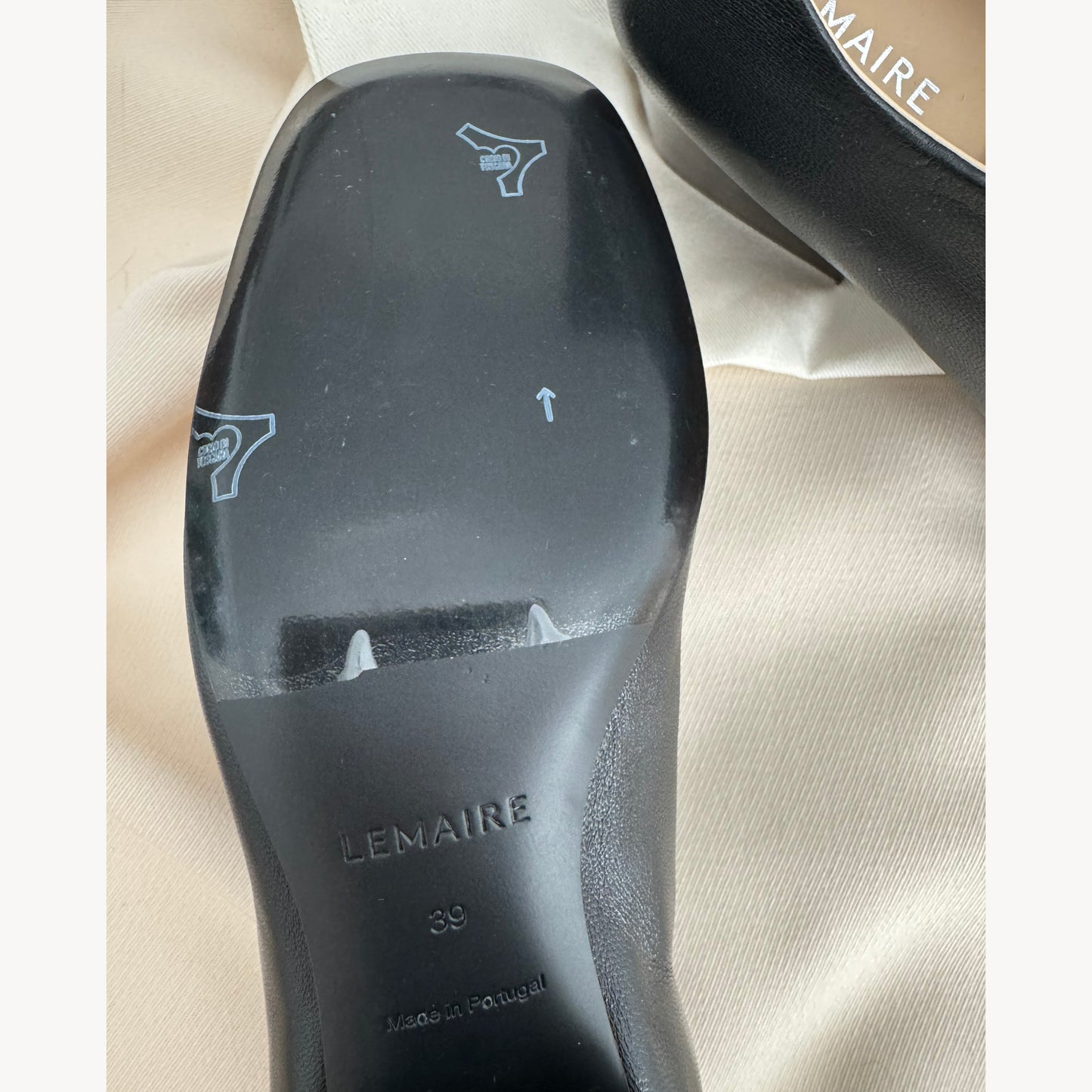 Lemaire 55mm Souris Classic Derbies in Black, size 39 (Fits like 38)