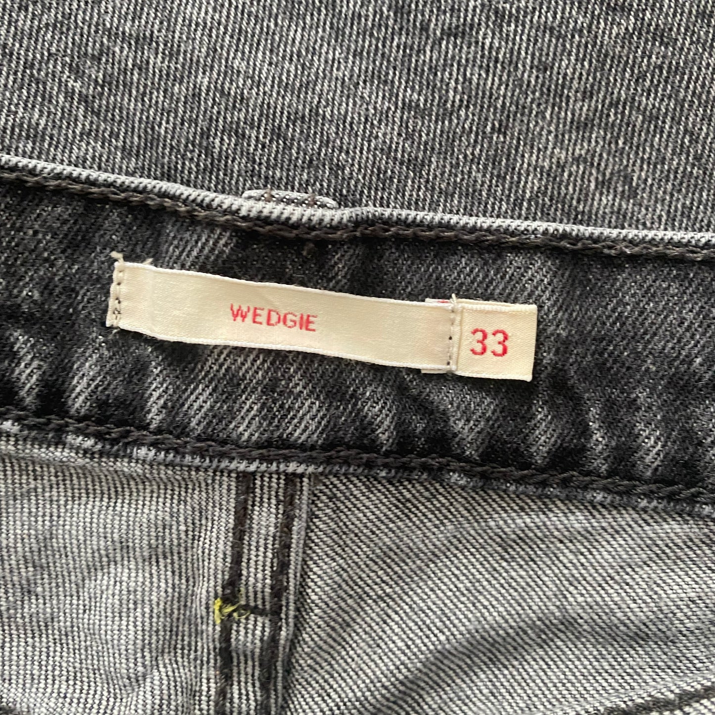 Levi's Wedgie Jean in "Better Weathered", size 33