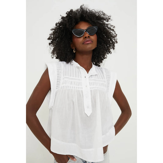 Isabel Marant Etoile "Leaza" Top in White, size 36