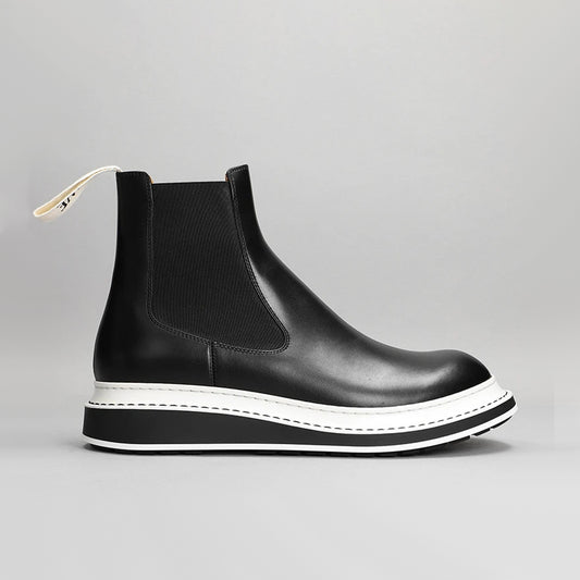 Loewe Chelsea Boot Ankle Boots In Black Leather, size 38