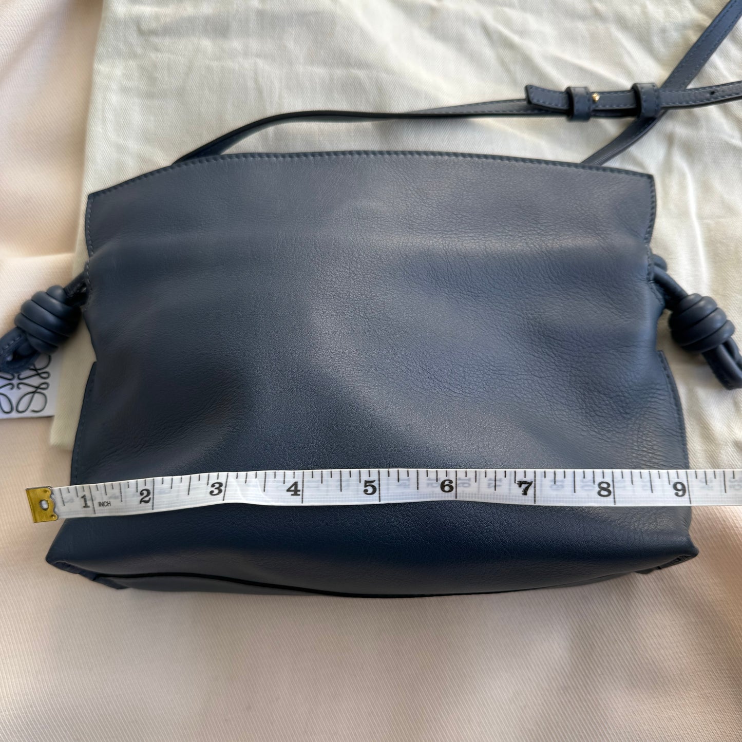 Loewe Small Flamenco Bag in Navy