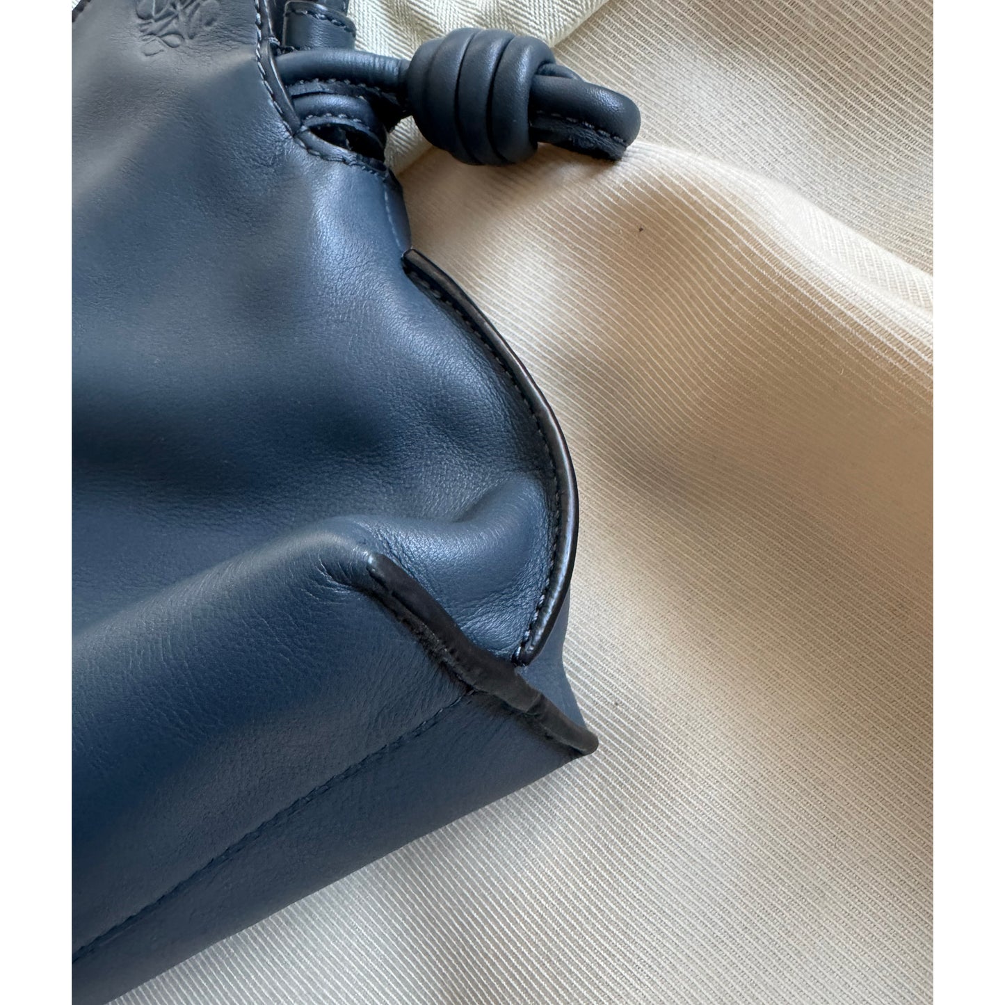 Loewe Small Flamenco Bag in Navy