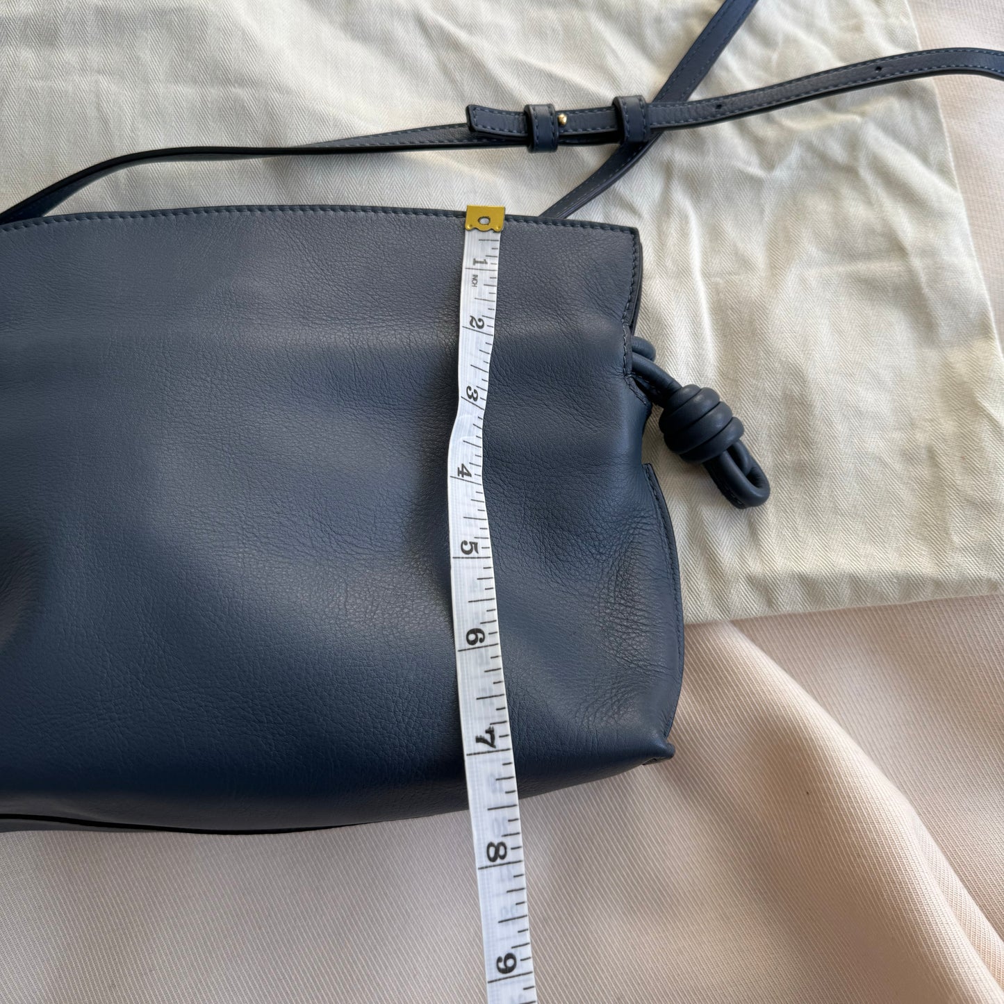 Loewe Small Flamenco Bag in Navy