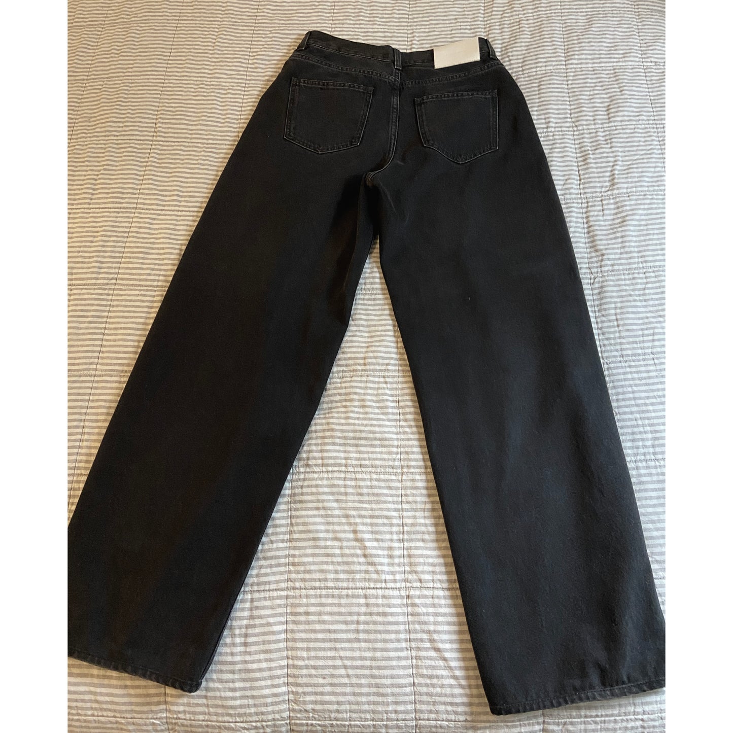 Lou Lou Studio "Samur" Jean in Faded Black, size 26 ** HEMMED **