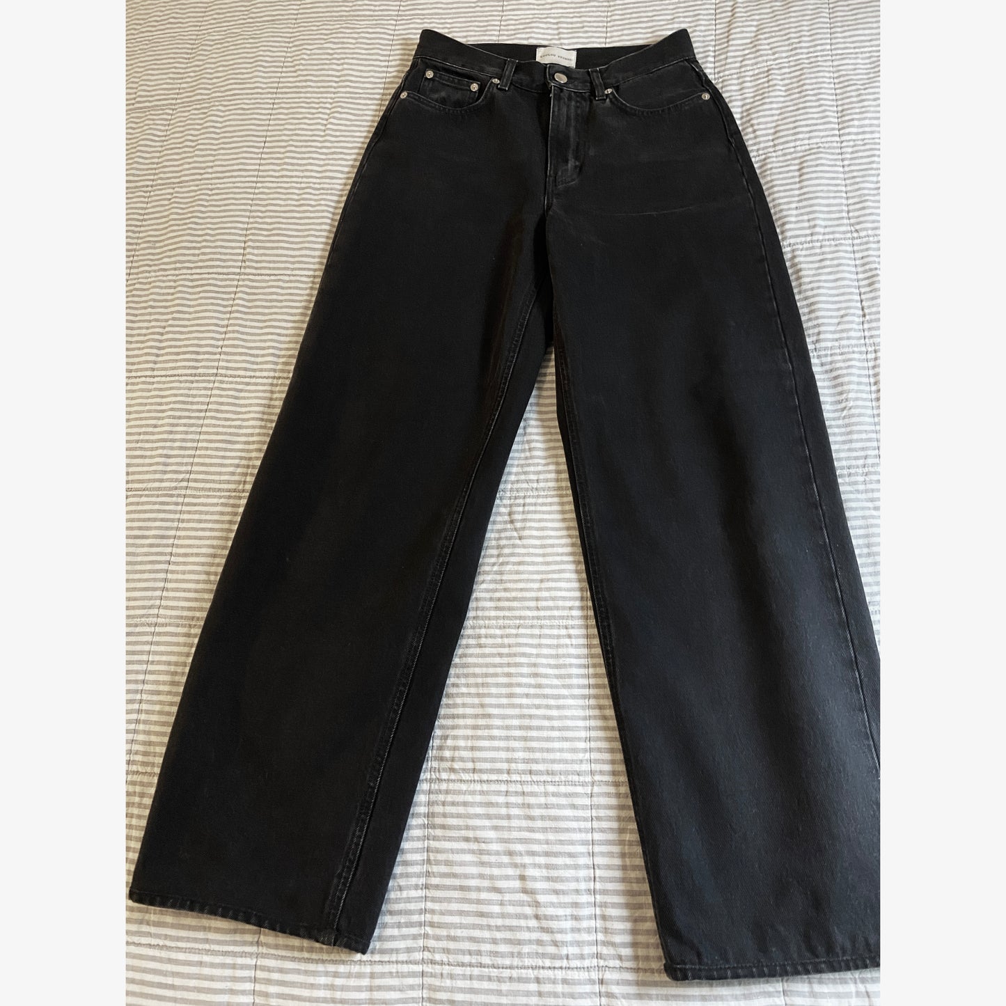 Lou Lou Studio "Samur" Jean in Faded Black, size 26 ** HEMMED **