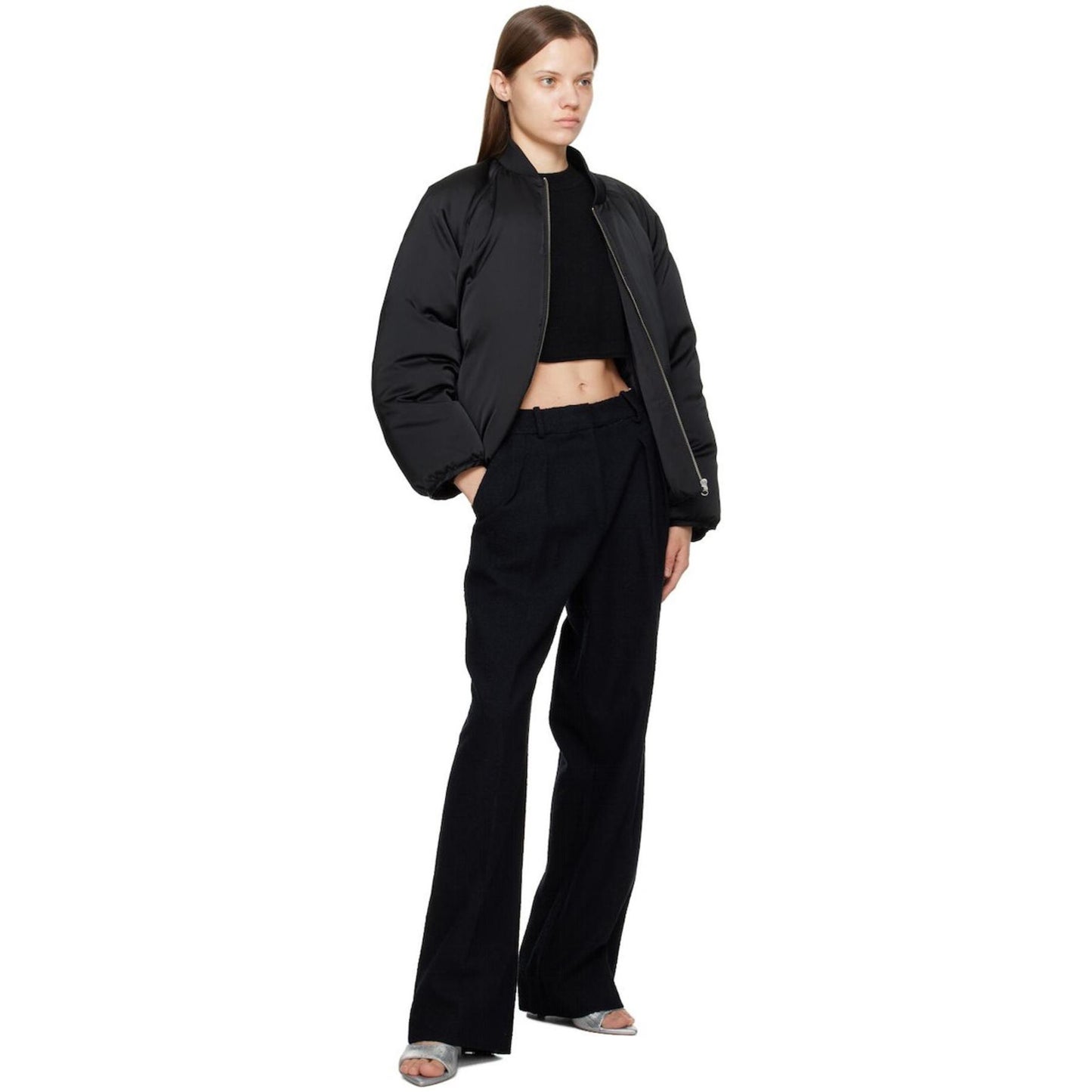 Loulou Studio "Dion" Puffer Jacket in Black, size Large