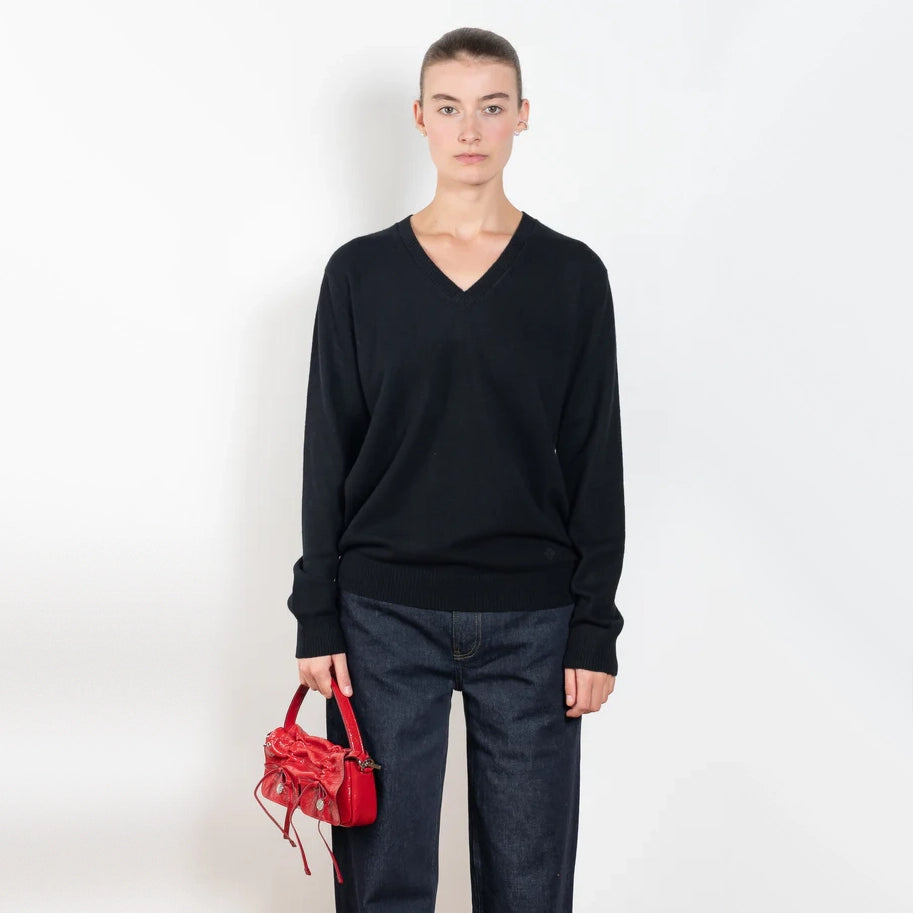 Loulou Studio "Serafini" sweater in black, size Small