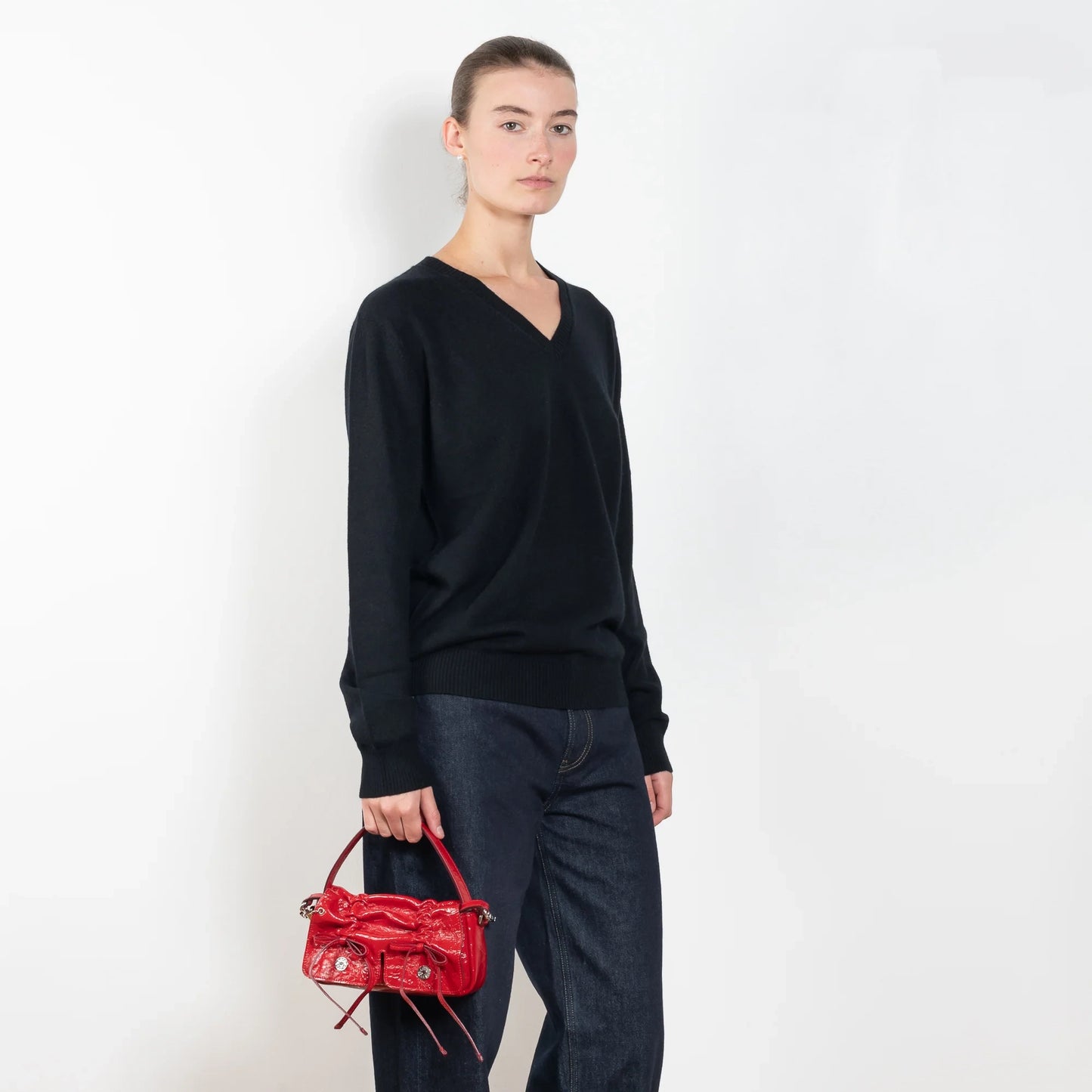 Loulou Studio "Serafini" sweater in black, size Small
