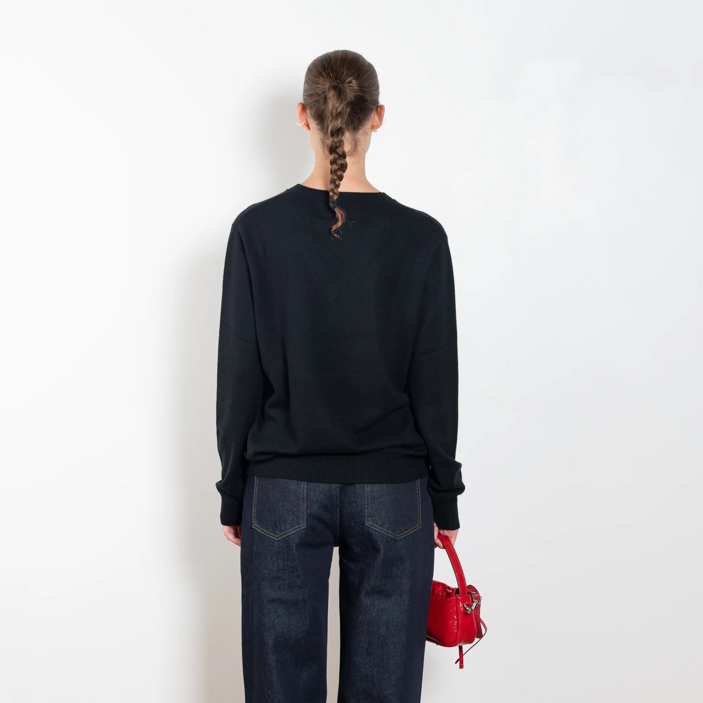 Loulou Studio "Serafini" sweater in black, size Small