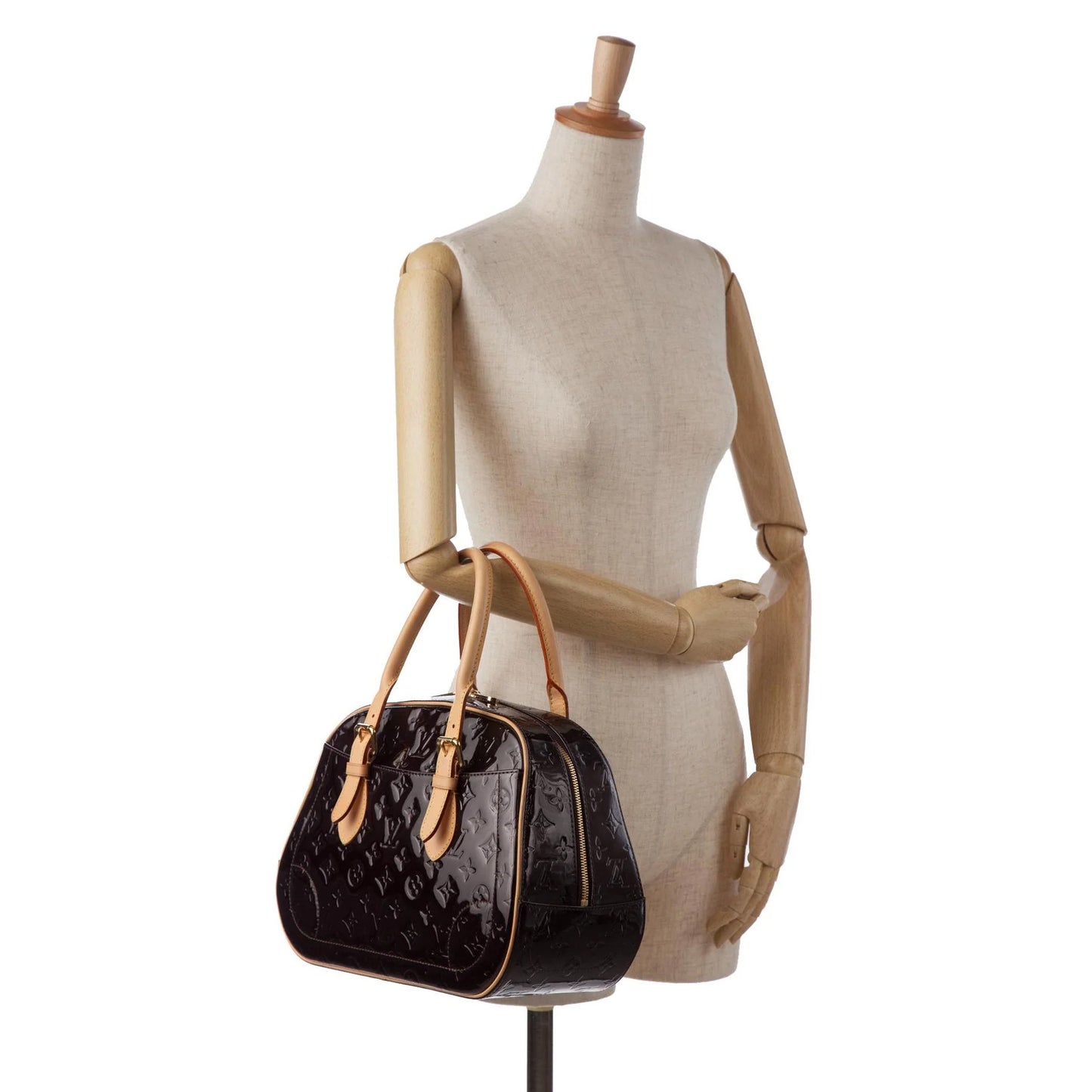 LOUIS VUITTON  Vernis Summit Drive Bag in "Amarante"