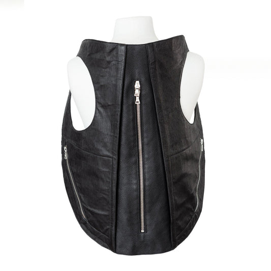 Sac transformable Lauren Bagliore « Body Armour » en cuir embossé lézard