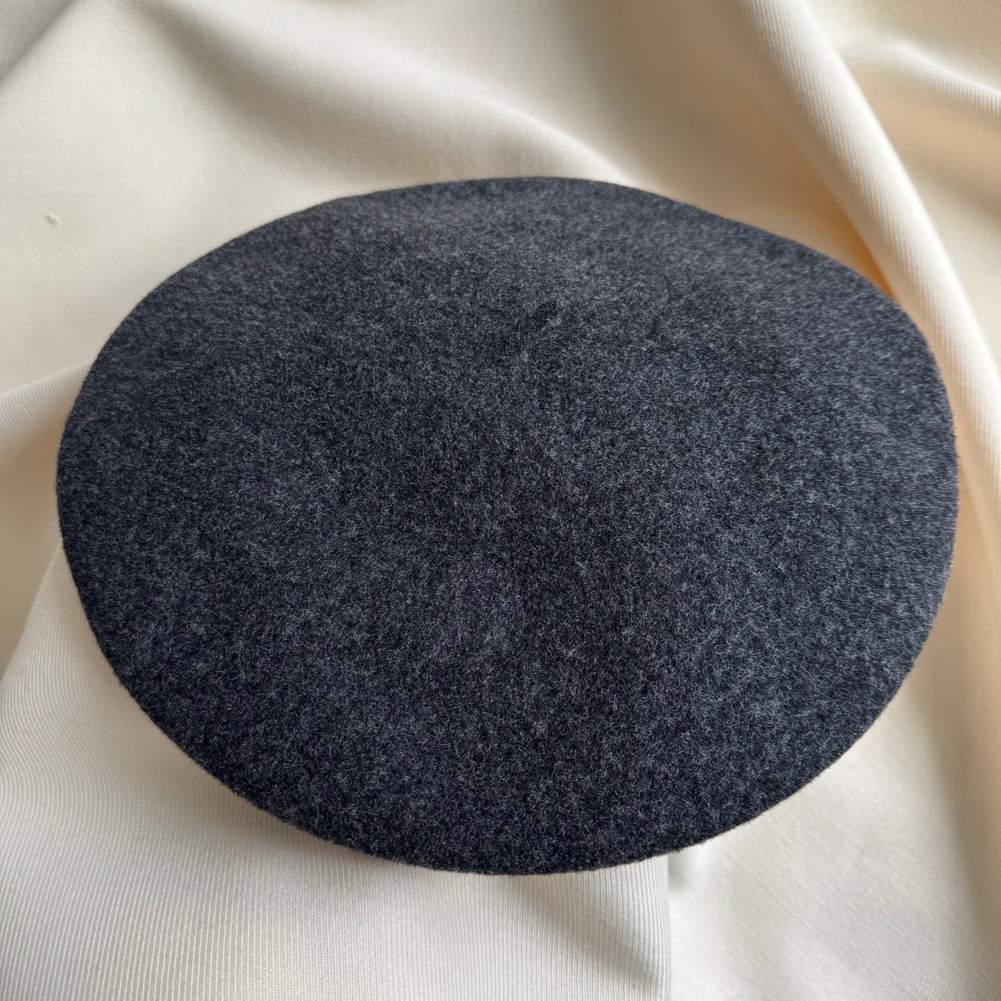 MHL by Margaret Howell Beret in Charcoal Grey