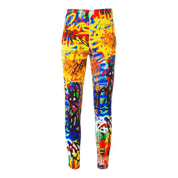 Moschino Graffiti Printed Pants, size 6 (fits like size 2)