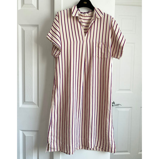 Maan Blush Striped Shirtdress, size 14 years