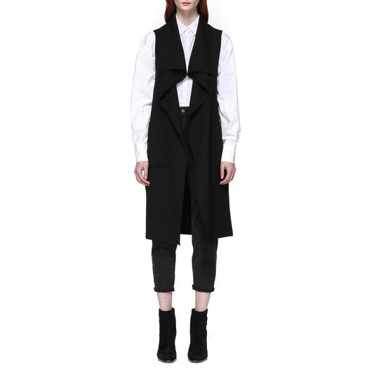 Mackage "Tessana" Sleeveless Wool Jacket in Black, size XS