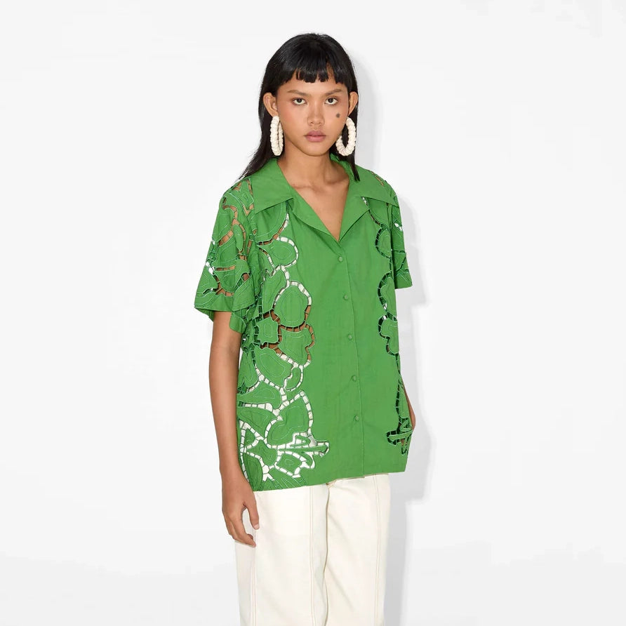 Magali Pascal "Etta" Shirt in Green, size XS/S