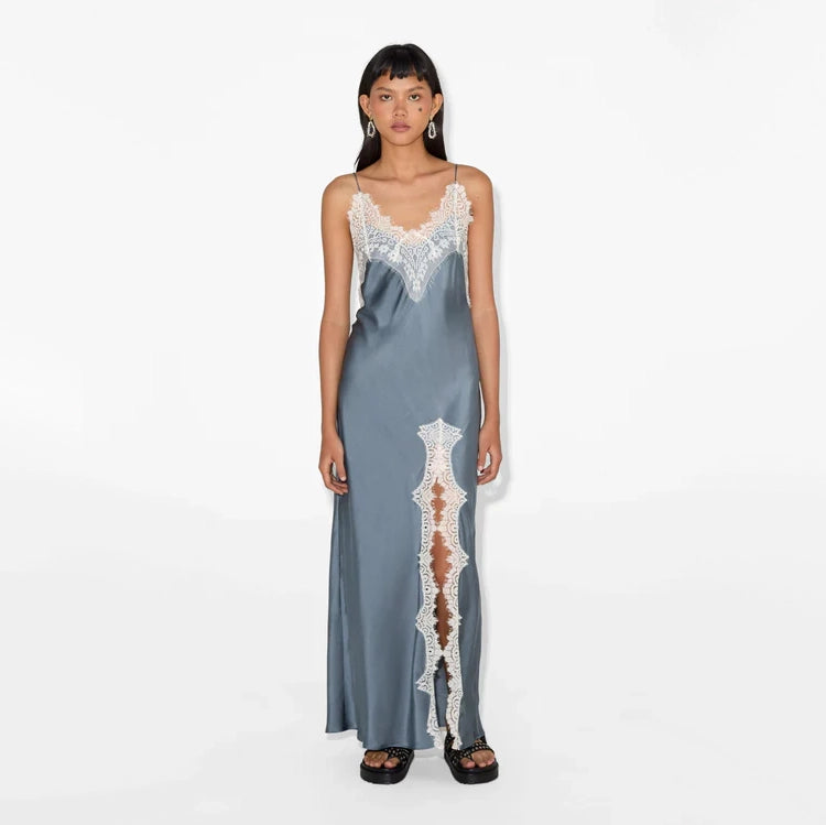 Magali Pascal "Rita" Slipdress in Serenity Blue, size Medium