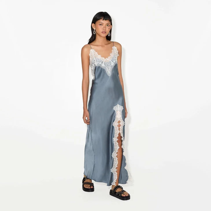 Magali Pascal "Rita" Slipdress in Serenity Blue, size Medium