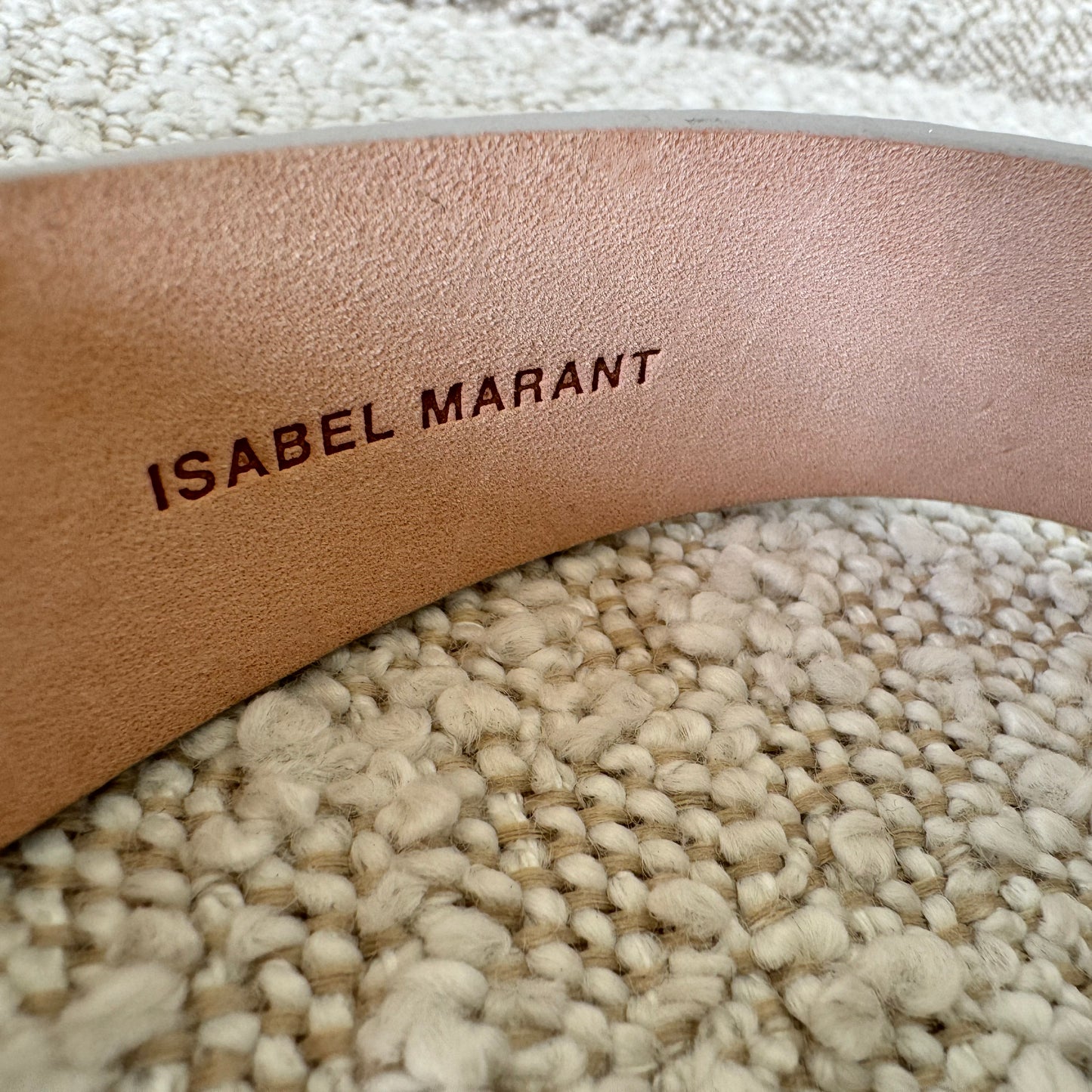 Isabel Marant "Lecce" Python Print Belt, size Large (fits size Medium)