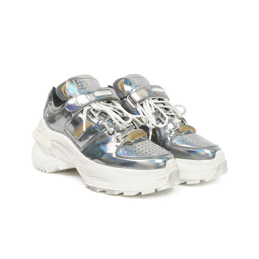 Maison Margiela Chunky Sneakers in Silver, size 37.5