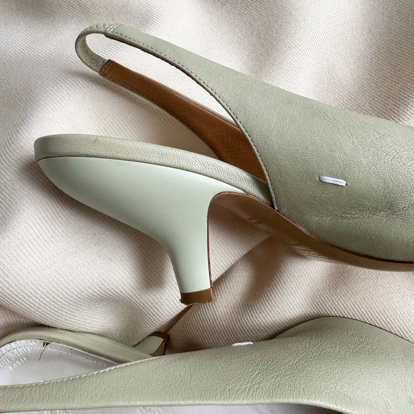 MM22 Maison Margiela Slingbacks in Pistachio Green, size 37