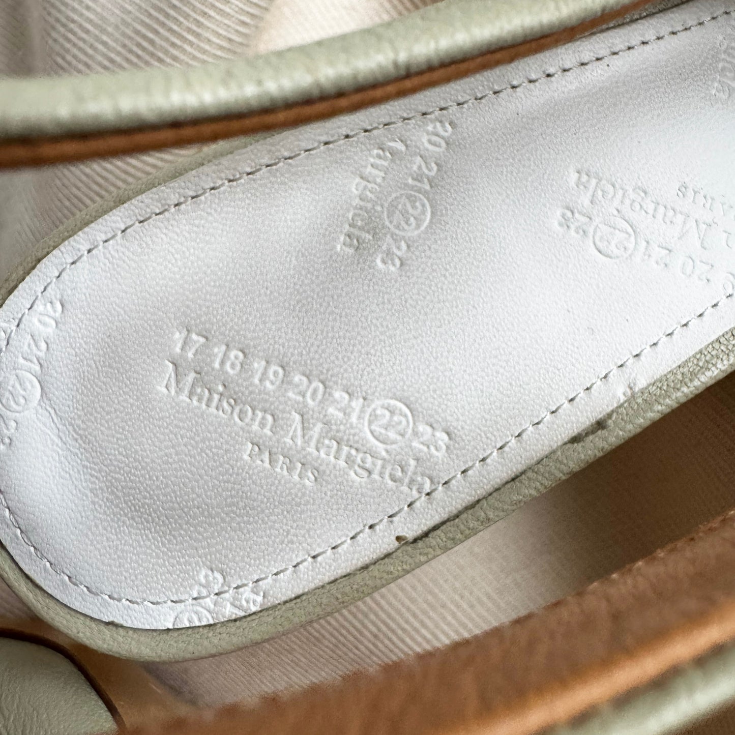 MM22 Maison Margiela Slingbacks in Pistachio Green, size 37