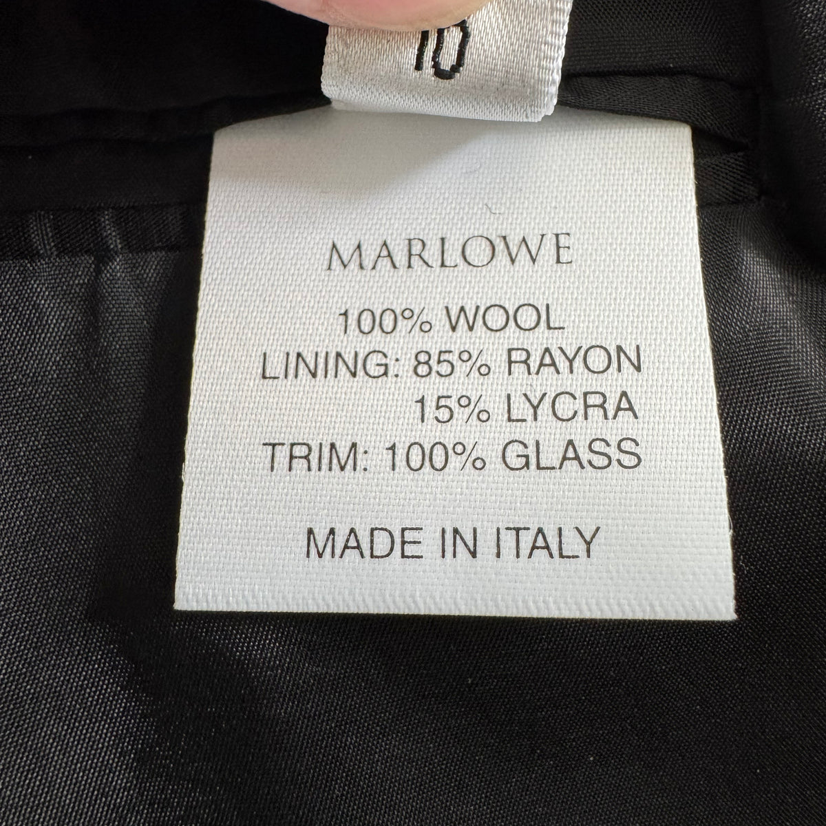 Marlowe Skirt Suit in Black, size 44IT
