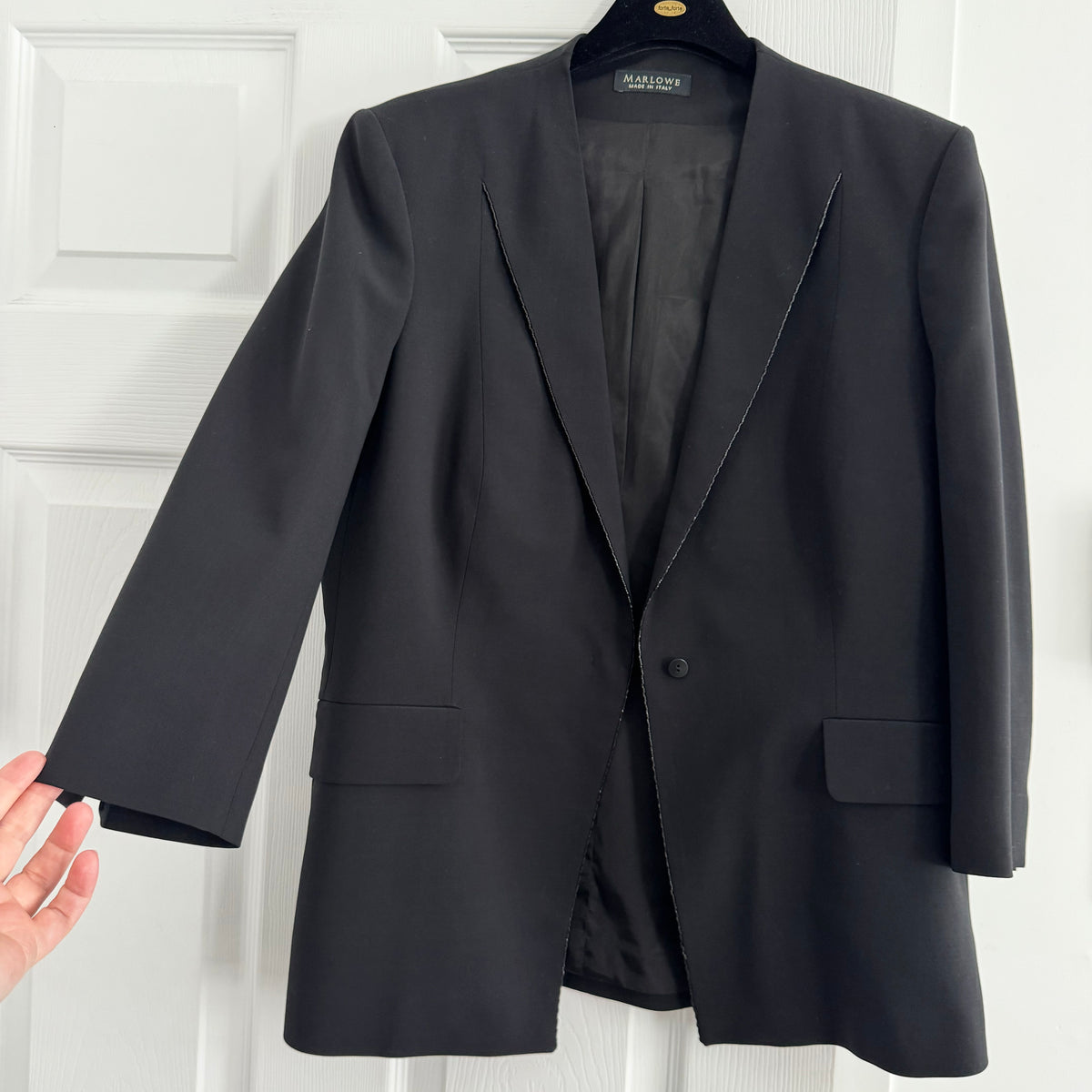 Marlowe Skirt Suit in Black, size 44IT