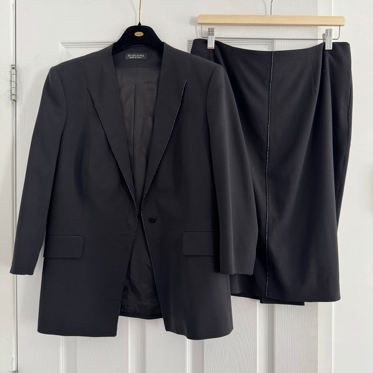 Marlowe Skirt Suit in Black, size 44IT