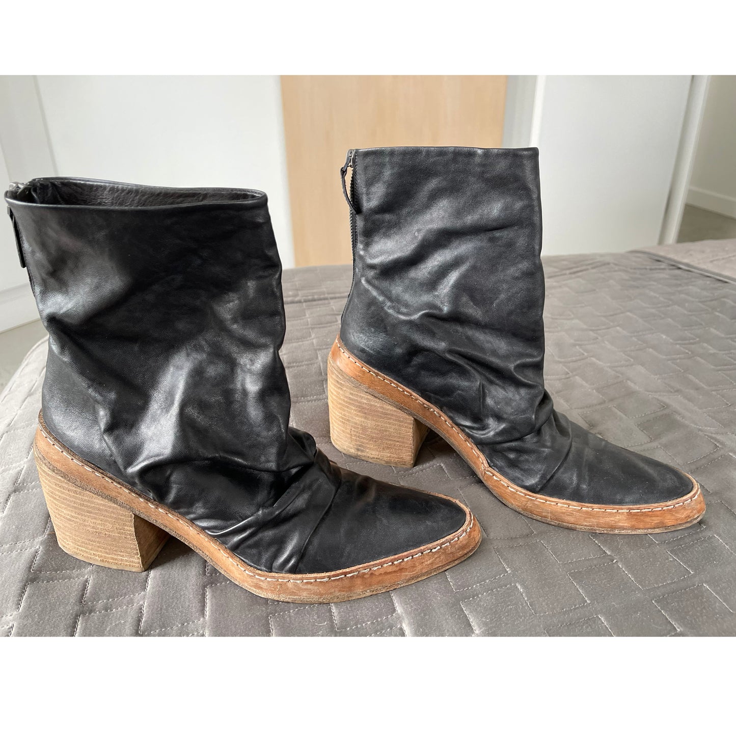 Marsell slouchy black boots, size 41