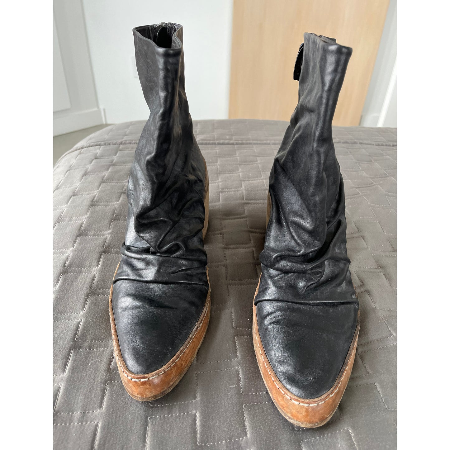 Marsell slouchy black boots, size 41