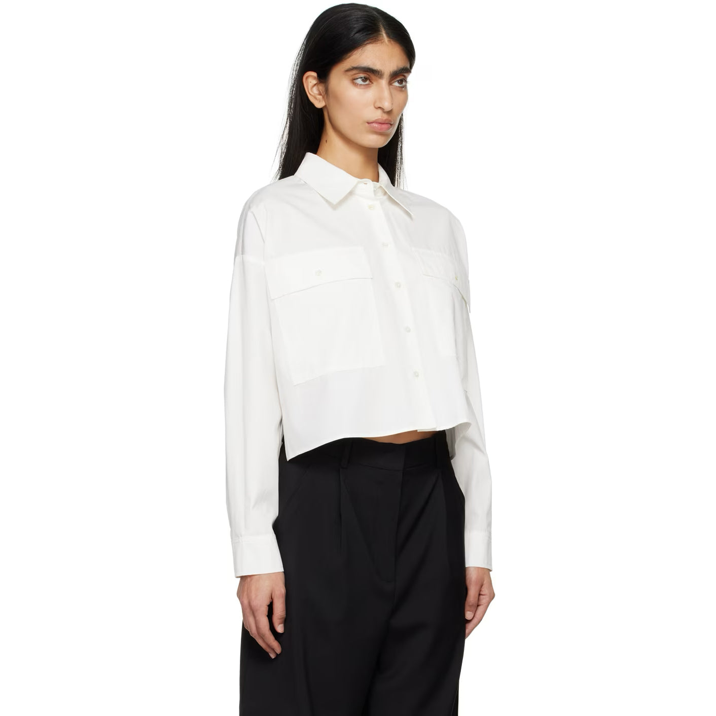 Weekend Max Mara "Carter" Shirt in White, size 8US