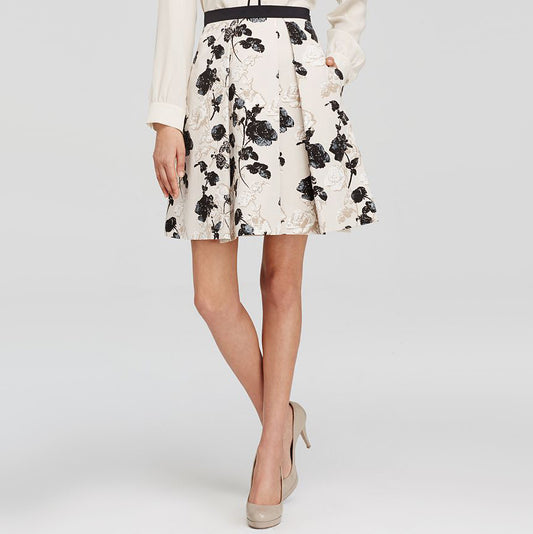 Max Mara Weekend Floral Print Jacquard Skirt, no size (fits size 2)