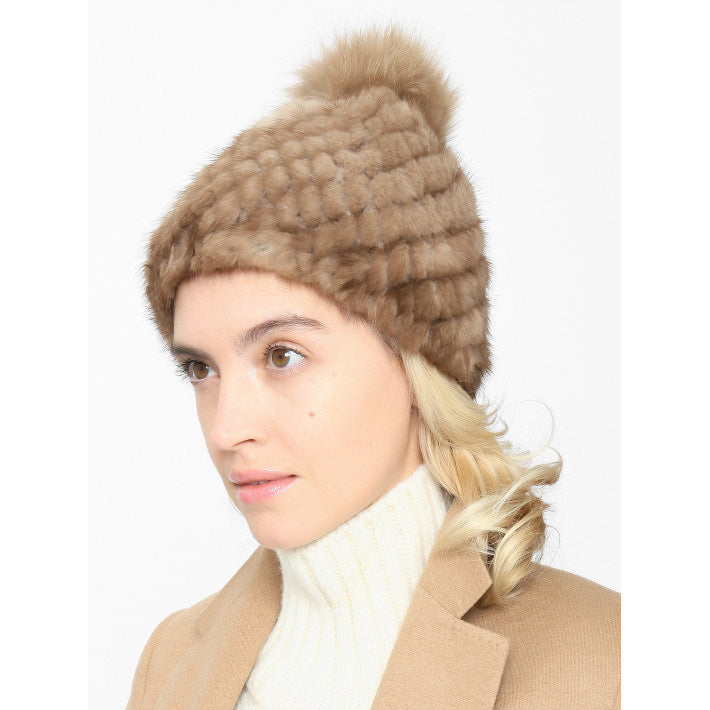 Max Mara "Delia" Mink Fur Beanie
