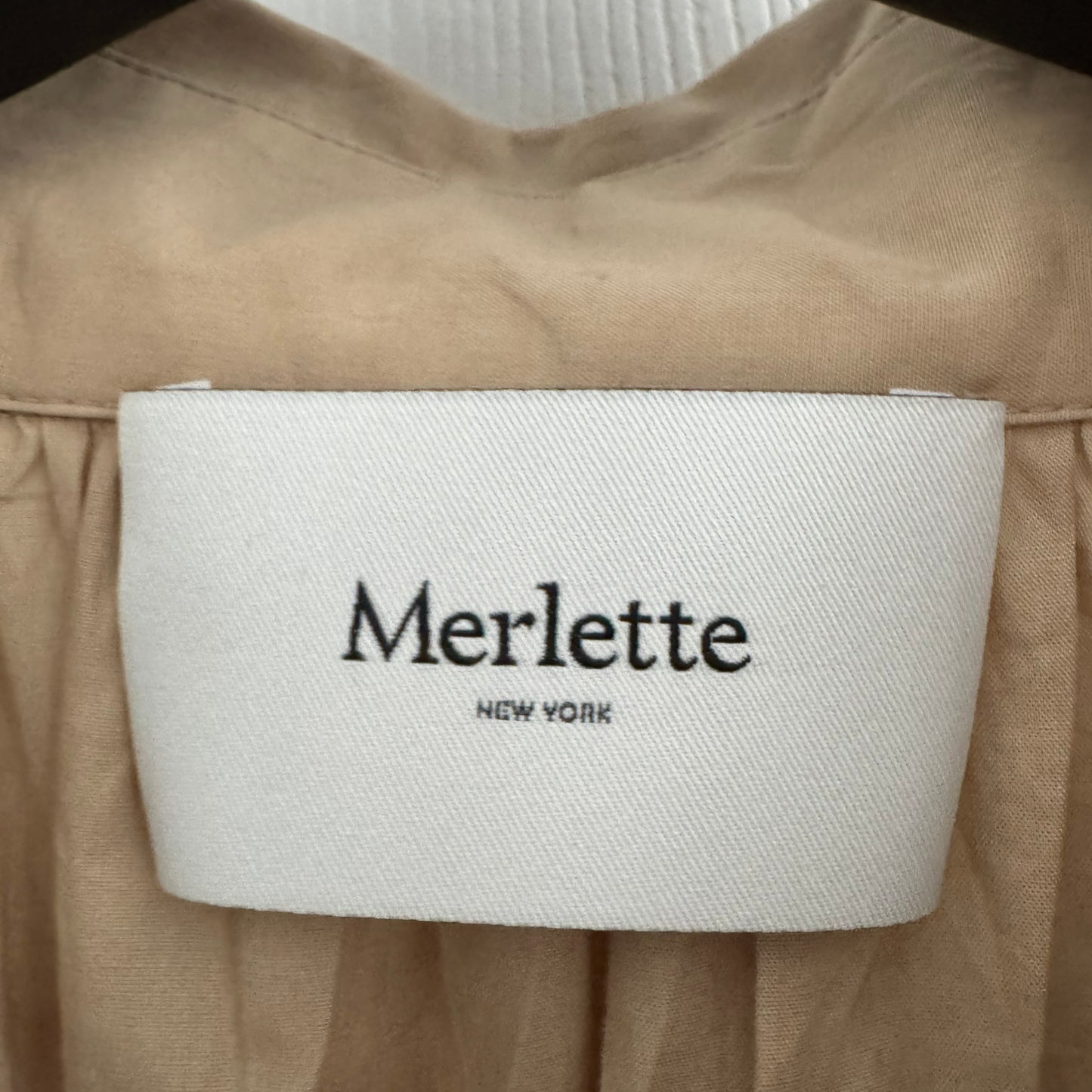 Merlette "Tiana" Cotton Top in Beige, size Small