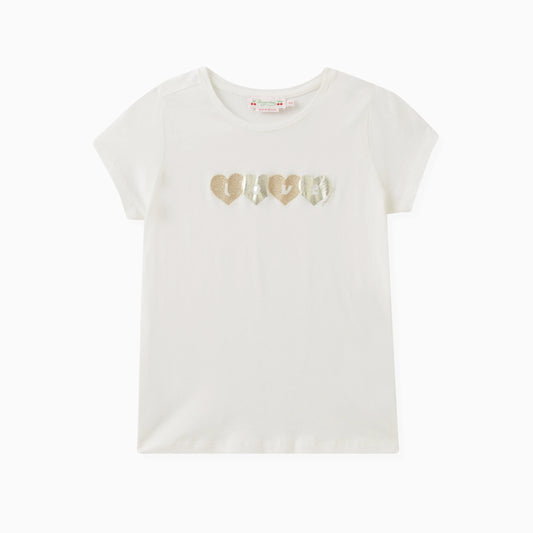 ** KIDS ** Bonpoint "Capricia" T-shirt in White, size 12 years