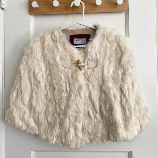 ** KIDS ** Mimi Sol Fur Cape, size 10y