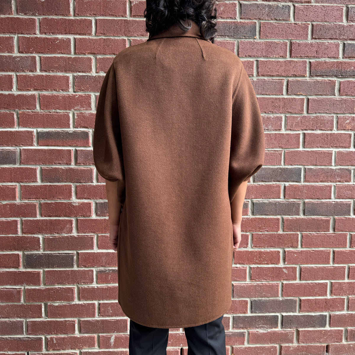 Michael Kors Doubleface Cape in Brown, size Medium