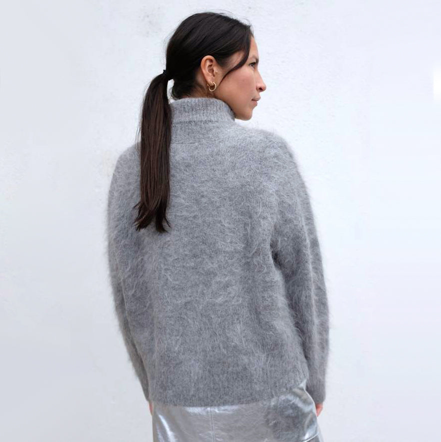 No. 6 Store "Miles" Sweater in Grey, size Medium